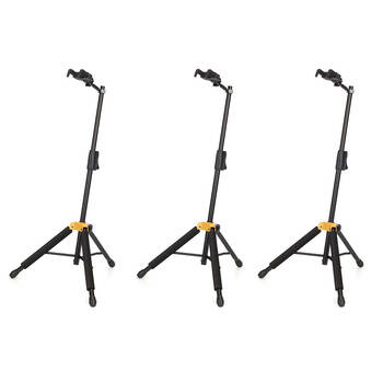 3PK Hercules AGS Auto Grab Single Guitar Stand w/ Rest MC6