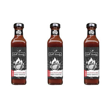 3PK Hot Shots Grill Society Signature Sauce 280g Cooking Seasoning