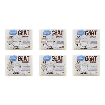 6PK The Goat Skincare Body Soap Bar w/ Coconut 100g For Sensitive Skin