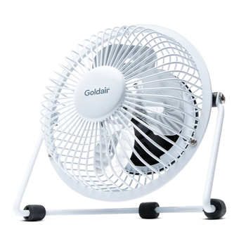 Goldair Select 15cm Portable 3W USB Desk Fan - White