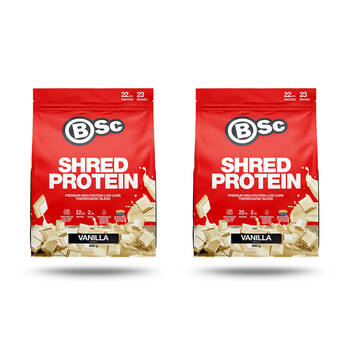 2PK BSc High Protein Shred Powder Post Workout 23 Serves 800g Vanilla