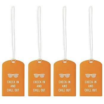 4pc Go Travel Glo Case ID Easy To Spot Luggage Tag Assorted