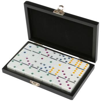 28pc Karson Domino Effect Wooden Board Game Set w/ Case 6y+ 20.5x13.7x3.7cm