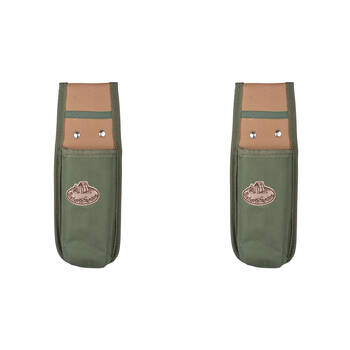 2PK Esschert Design Canvas Sheath Gardening Tool Belt Holder 25.6cm Green