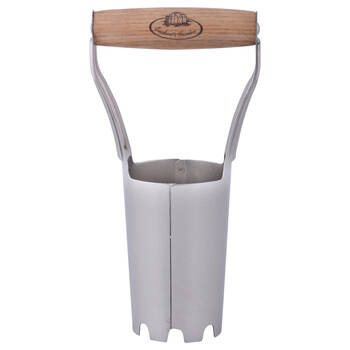 Esschert Design Stainless Steel Bulb Dibber Gardening Tool 21.2cm Natural