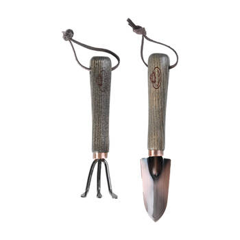 2pc Esschert Design Copper Plated Mini Tool Set Gardening Pruning