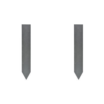 2x 6pc Esschert Design Plant Label Marker Slate Garden Accessory Anthracite