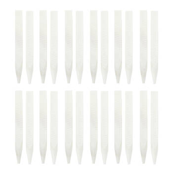 12x 2pc Esschert Design Soapstone Slate Chalk Garden Accessory 9.8cm White