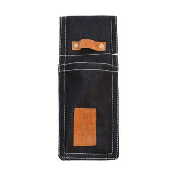 Esschert Design Leather & Denim Sheath Tool Belt Holder 24.2cm Blue