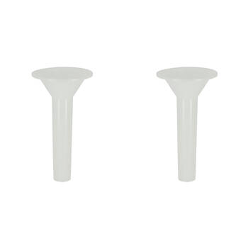 2PK Esschert Design Terrarium Funnel Wide Neck 18.8cm White