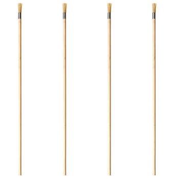 4PK Esschert Design Long Terrarium Brush w/ Wooden Handle 78cm Natural