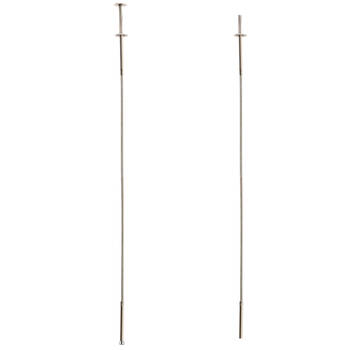 2PK Esschert Design Terrarium Pickup Extendable Claw 72cm Silver