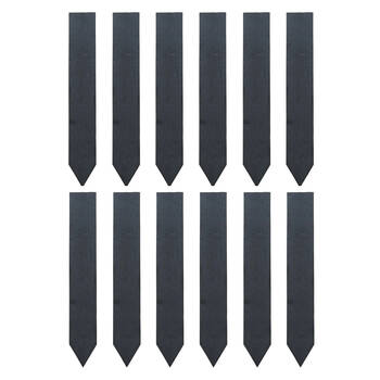 12PK Esschert Design Plant Label Marker Slate 19.5cm Anthracite