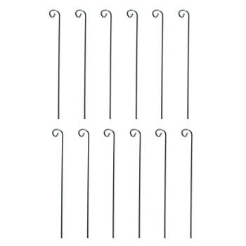 12PK Esschert Design Metal Plant Label Holder 36cm Silver