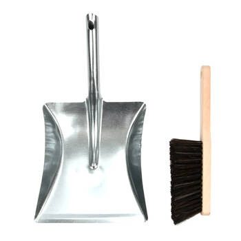 Esschert Design Dustpan & Brush Set Indoor Outdoor Multi