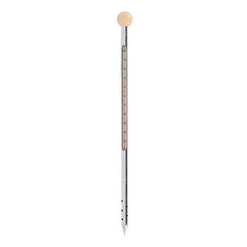 Esschert Design Soil Iron Thermometer Garden 34.7cm Silver
