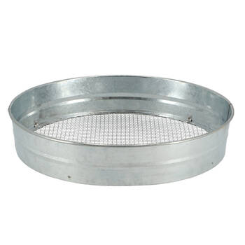 Esschert Design Galvanized Steel Sieve Garden/Outdoor Decor 36.6cm Silver