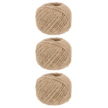 3PK Esschert Design Jute Garden Twine 100m Indoor/Outdoor Holder Brown