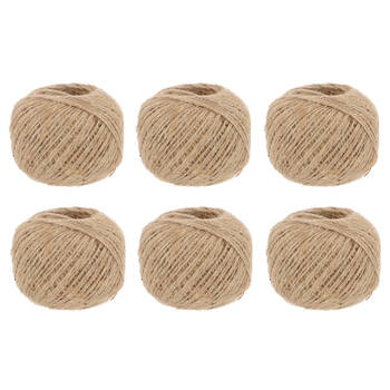 6PK Esschert Design Jute Garden Twine 100m Indoor/Outdoor Holder Brown