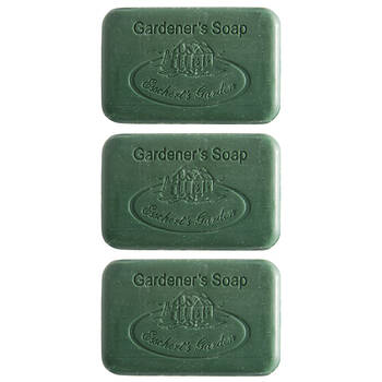 3PK Esschert Design Gardeners Soap w/ Tin Indoor/Outdoor Green