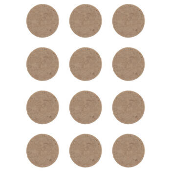 12PK Esschert Design Jute Mulching Disc Natural Plant Protector 15cm Medium