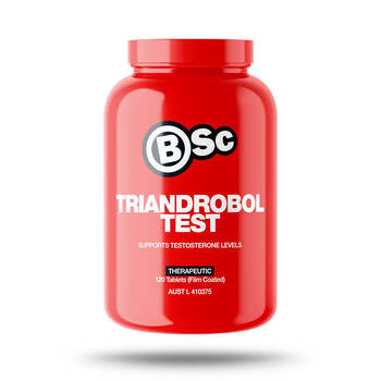 BSc Triandrobol Test Health Supplement Supports Testosterone Levels 120 Tablets