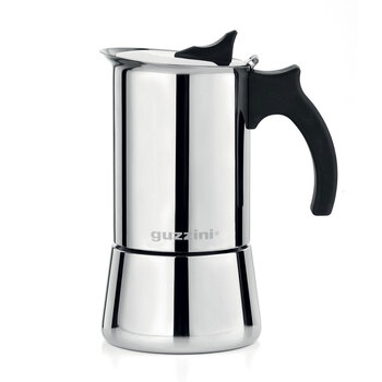 Guzzini Giulietta 180ml Moka Espresso Coffee Maker Stainless Stovetop Percolator