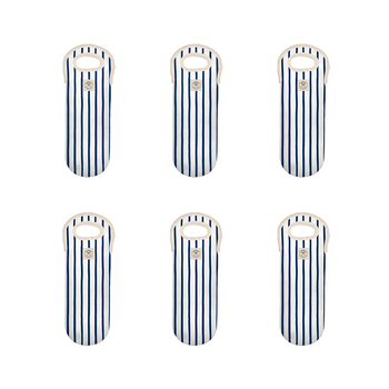 6PK Good Vibes Single Bottle Bag Neoprene 14x38cm Mediterranean