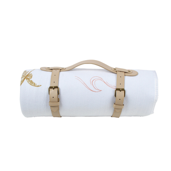 Good Vibes 200cm Fleece Picnic Blanket w/ Carry Strap - Coco & Waves