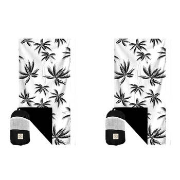 2PK Good Vibes Eco Microfibre Beach Towel Quick Dry Havana 160x90cm