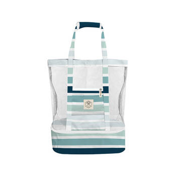 Good Vibes 2-in-1 Beach Insulated Cooler Bag Ocean Tide 47x45x20cm
