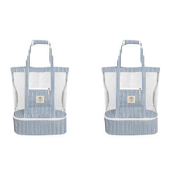 2PK Good Vibes 2-in-1 Beach Insulated Cooler Bag Mediterranean 47x45x20cm