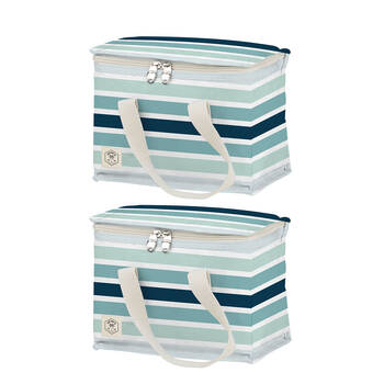 2PK Good Vibes Premium Insulated Lunch Bag Ocean Tide 20x25x20cm