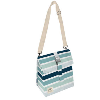 Good Vibes Insulated Lunch Bag Satchel Ocean Tide 25x22x16cm