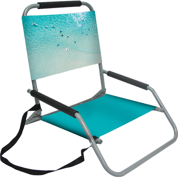 Good Vibes 60x58cm Beach Chair Good Vibes Ocean w/ Steel Frame
