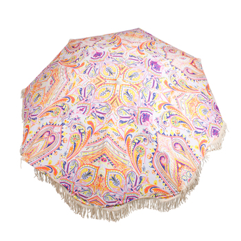 Good Vibes Luxe 200cm UV50 Beach Umbrella w/ Carry Bag - Nomad Paisley