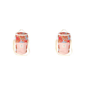 2PK Good Vibes Barrel Cooler Bag Retro Summer 34x20 cm
