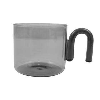 4pc NF Living Serving Hued Cup 300ml Solid Double-Walled Grey