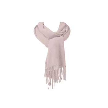 Auskin Alpaca Wool Scarf Neck Wrap 40x190cm - Peach Cream/White