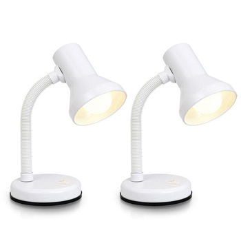 2x Sansai Student Desk Lamp/Light - White