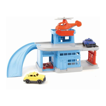 Green Toys Parking Garage Kids/Childrens Pretend Play Toy 3+
