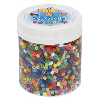3000pc Hama Beads All Colours Tub Kids Building Toy 5y+