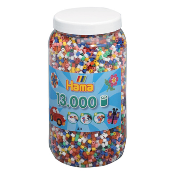 13000pc Hama Beads Bold Mix Tub Kids Building Toy 5y+