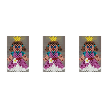 3x 450pc Hama Beads Pink Princess Small Blister Pack 5y+