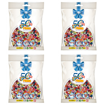 4x 2000pc Hama Assorted Beads 50th Anniversary Edition Kids Toy 5y+