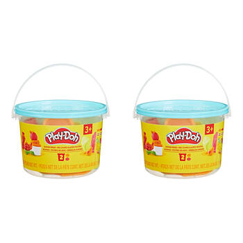 2PK Hasbro Play-Doh Mini Bucket Children's Modeling Set W/ Storage 3Y+ Assorted