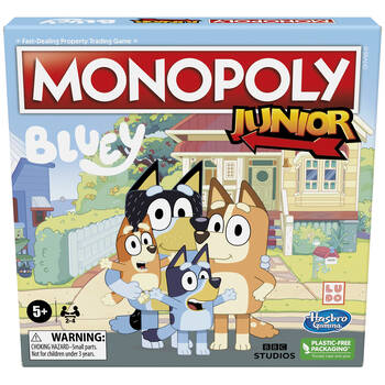 Hasbro Bluey and Friends Monopoly Junior Family Board Game 5Y+