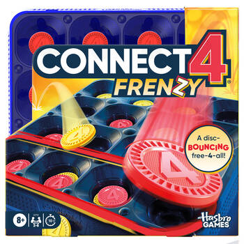 Hasbro Connect 4 Frenzy Fast Action Family Board Game Kids Playtime Fun Set 8y+