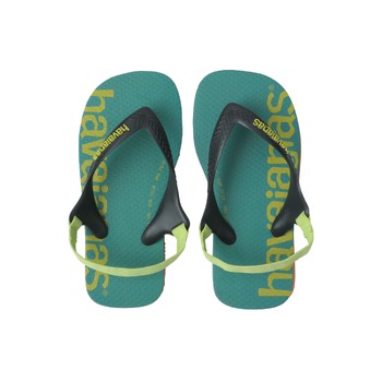 Havaianas Baby Logomania Thongs 23-24 BR/9C US - Green/Orange
