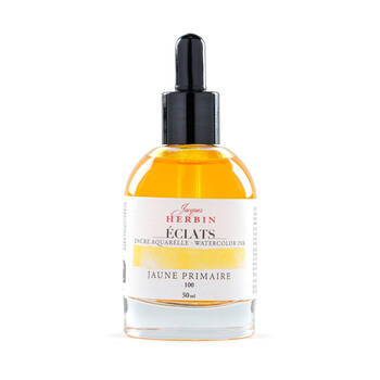 Herbin Eclats Intense Watercolour Ink w/ Dropper 50ml Primary Yellow